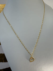 The Cassels Dainty Gold Heart Necklace