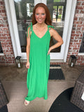 Kelly Green Maxi Dress