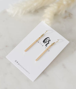 The Nolle Gold Bar Earrings