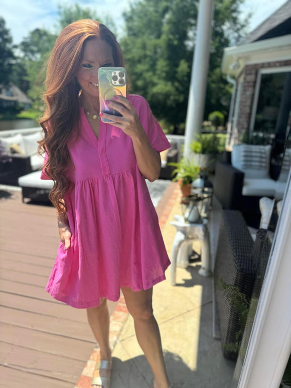 Lacey Pink Dress