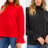 Molly Mock Neck Blouse