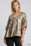 Wine Shimmer Blouse