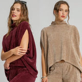 Soft Knit Pullover Poncho Top