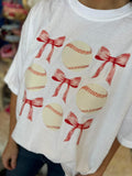 Sports and Bows White Tee