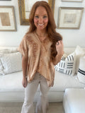 Adrienne Spotted Giraffe Blouse