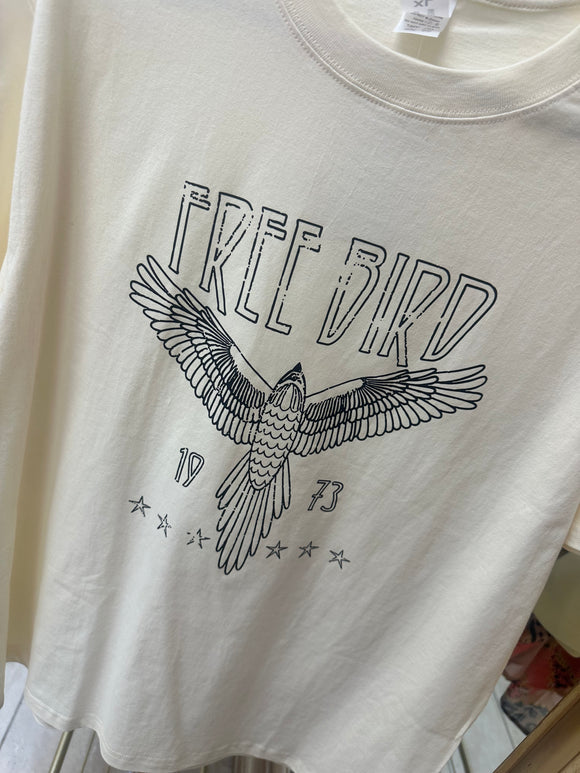 Free Bird Cream Graphic T-Shirt