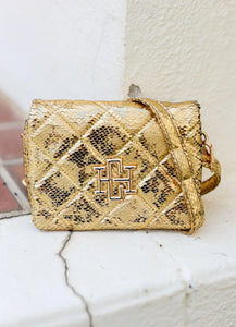 Veronica Quilted Crossbody GOLD FLECK