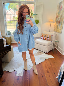 Blake Denim Longsleeve Dress