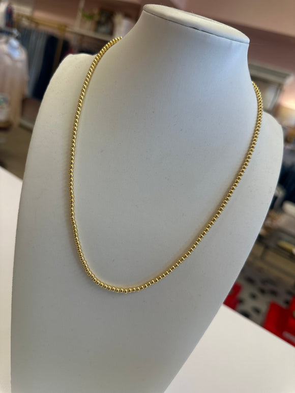 JT Small Gold Beaded Necklace