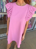 The Blair Pink Terry Cloth Dress