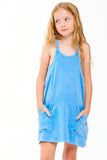 Mineral Washed Dress With Built-in Romper Lining