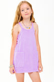 Mineral Washed Dress With Built-in Romper Lining