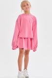 Long-sleeved Open Back Modal Knit Top