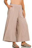 QPL-7321X5 Plus Woven Elastic Band Pants With Pocket