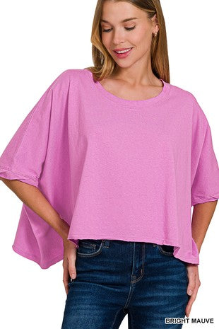 Premium Cotton Oversized Round Neck Box Tee
