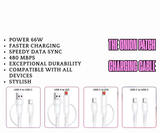 Pastel Stars & Hearts Beaded 4-IN-1 Charging Cable