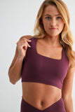 Venice Cloud Light Square Neck Sports Bra