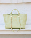 Missy Tote Lime Patent EC