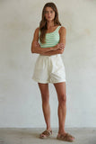 S1243N | Knit Nylon Spandex Seamless Ribbed Bodysuit