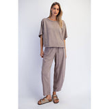 MINERAL WASHED BOXY TOP