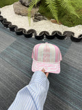Saved by Grace Zebra Trucker Hat
