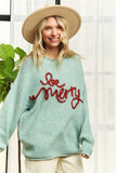 LESW3439 - X-MAS DECOR ACCENT SWEATER TOP
