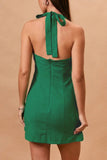 HALTER NECK MINI DRESS