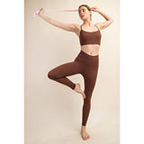 RECYCLED BUTTER Y BACK BRA TOP
