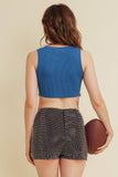SLEEVELESS TASSLE HEM KNIT TANK