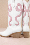 RUBY BOW SWIRLING PATTERNED WESTERN BOOTS