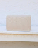 Bryn Clutch/Crossbody Woven Almond
