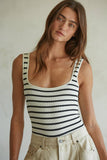S1243N | Knit Nylon Spandex Seamless Ribbed Bodysuit