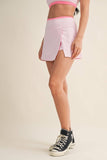 Contrast Binding Skort with Slit