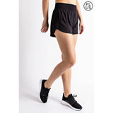 PLUS SIZE BUTTER FABRIC TRACK SHORTS