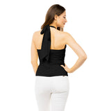Shirred Halter Neck Top