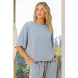 MINERAL WASHED BOXY TOP
