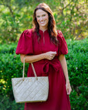 Quentin Quilted Tote Gold Shimmer LD