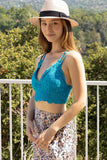 Double Strap Padded Crochet Lace Bralette