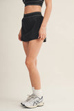 Lightweight Skort with Elastic Waistband