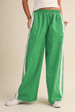 IP1467 SIDE LACE CONTRAST TRACK PANTS
