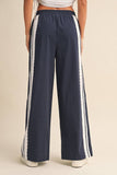 IP1467 SIDE LACE CONTRAST TRACK PANTS