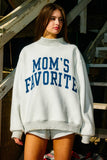 FAVORITE Reversible Mock-Neck Sweatshirt