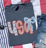 USA Patriotic Coquette Shirt July 4th