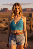 Double Strap Padded Crochet Lace Bralette