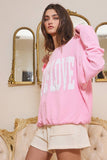 T1770-GOD | 'GOD IS LOVE' Print Oversized Graphic Top