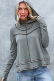 HOODIE LONG SLEEVE THUMBHOLE FRENCH TERRY TOP