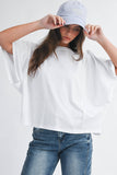 8550HN Boxy Dolman Short Sleeve Top