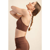 RECYCLED BUTTER Y BACK BRA TOP