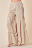 TIERED WIDE LEG PANTS