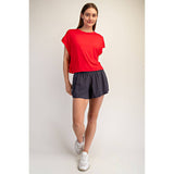 VISCOSE MODAL OPEN BACK TOP